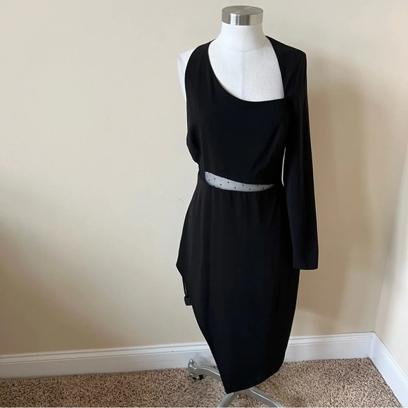 Stylestalker Micah Mini Dress black mesh bodycon 17732 - Picture 2 of 10